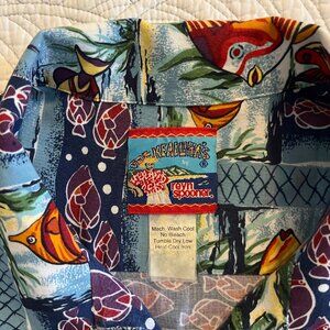 VTG. REYN SPOONER JOE KEALOHA SZ XL RAYON HAWAIIAN SHIRT